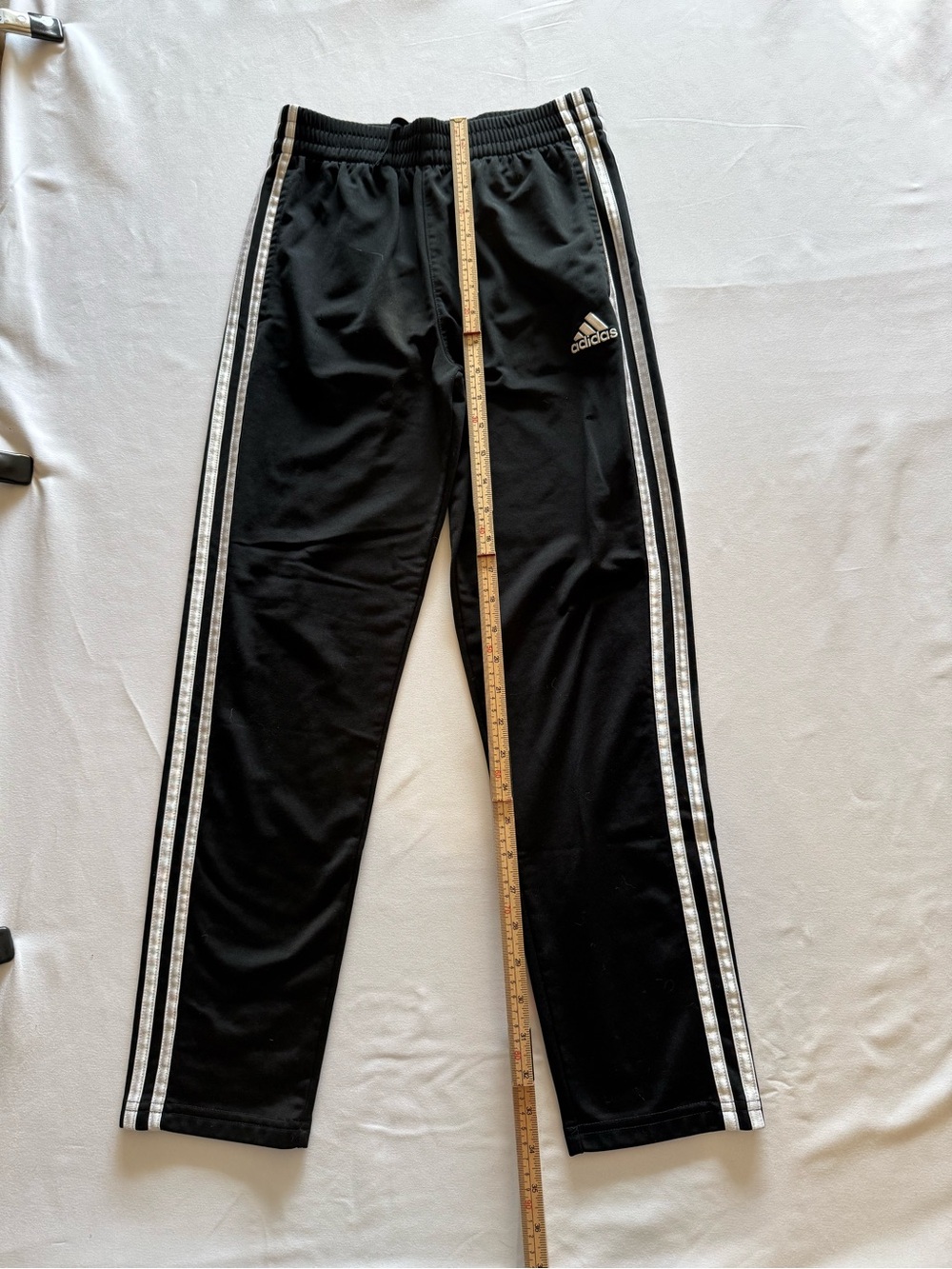 adidas Black Sweatpants with White Triple Stripes